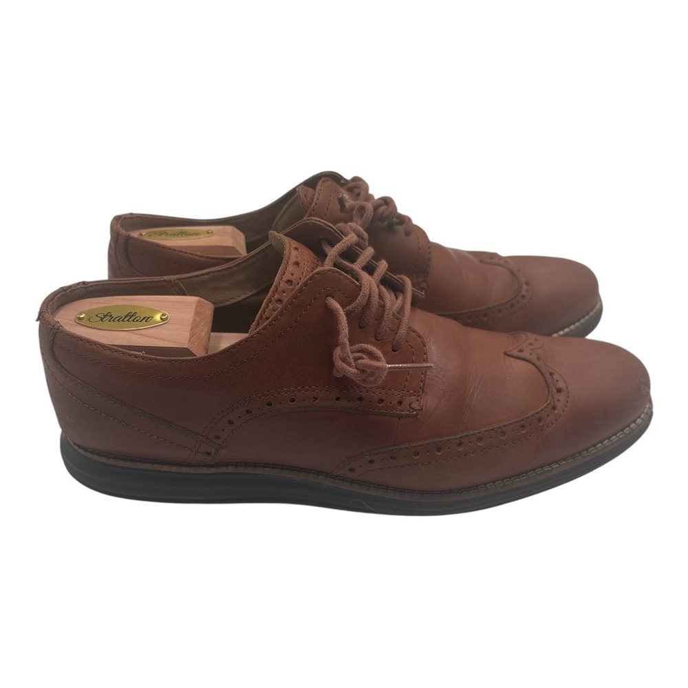 Cole Haan OriginalGrand Wingtip Oxford Shoes – Men’s Size 11M – Tan Leather - Picture 2 of 7